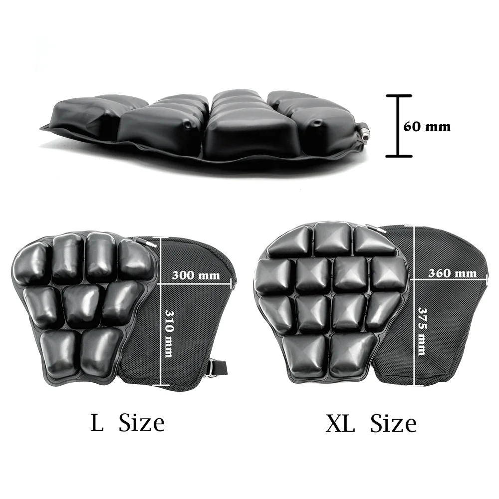 Air Pad Motorcycle Seat Cushion Cover Universal For R1200GS R12500 For CBR600 Z800 Z900 For GSXR 600 750 For AIRHAWK For 390