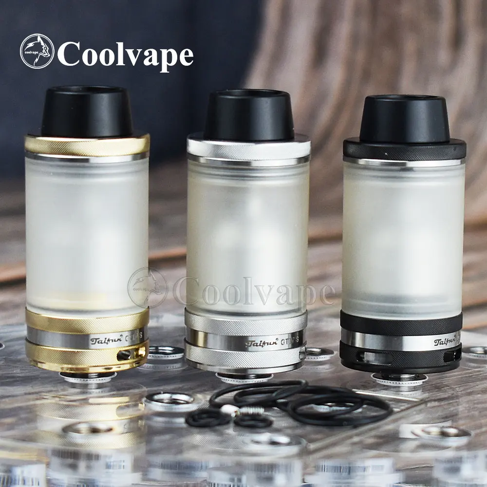

coolvape Taifun GT4 S rta taifun GTIV S RTA taifun gt mtl dl Tank 3.5ml 23mm 316ss airflow control adjustable Vaporizer
