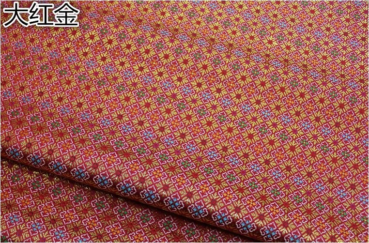 High quality jacquard brocade damask silk satin fabric costume upholstery furniture curtain clothing material