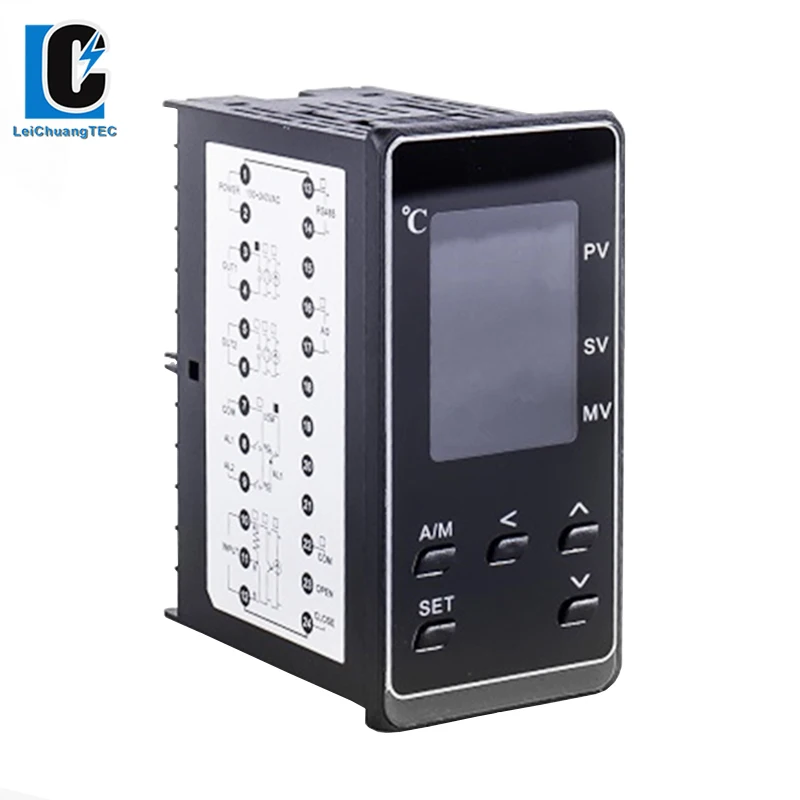 48x96mm K E J PT100 Input  Dual Output  With 2 Alarms 50 Segments Programmable LCD Pid Temperature Controller