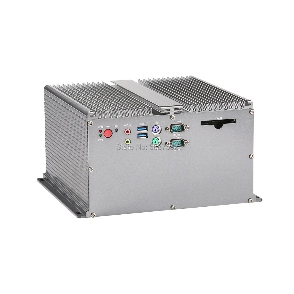 ABOX-9018 mit Intel i5-7267U CPU 2*PCI 6*COM Lüfterloser Embedded Box PC 2*LAN