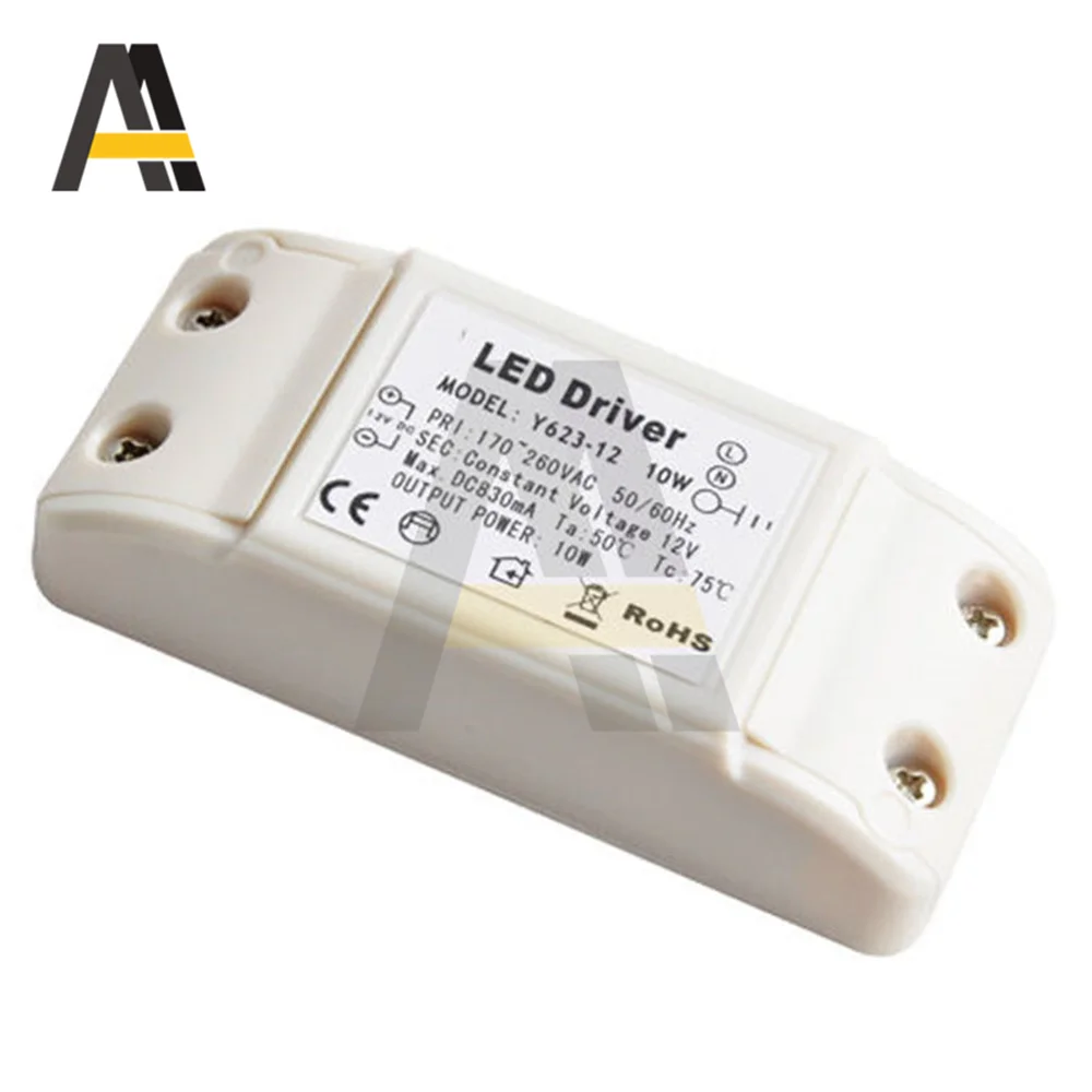 Driver LED 6W 10W corrente costante 500mA 830mA Watt trasformatori di illuminazione alimentatore lampadina Driver trasformatore convertitore