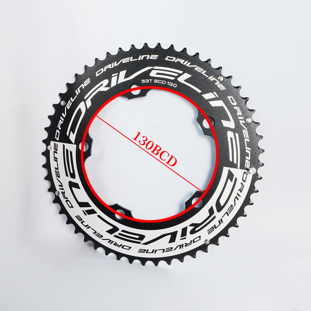 DRIVELINE road bike aluminum BCD 130mm 53T Chain Wheel TT - Time Trial 58T crankset  280g