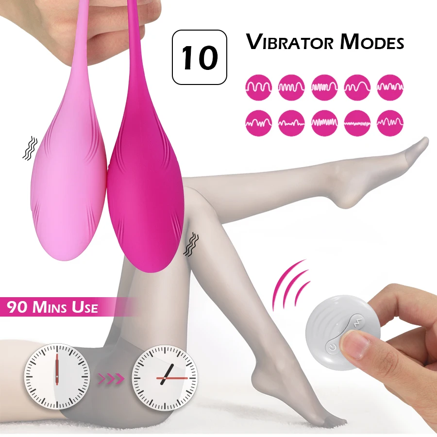 HWOK-vibrador inalámbrico con Control remoto para mujer, consolador usable, punto G, clítoris, Juguetes sexuales