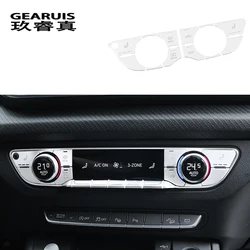 Car Styling For Audi A4 B9 Q5L Q5 Center Console air conditioner Buttons switch Volume Auto Seat heating Knob Cover Sticker Trim