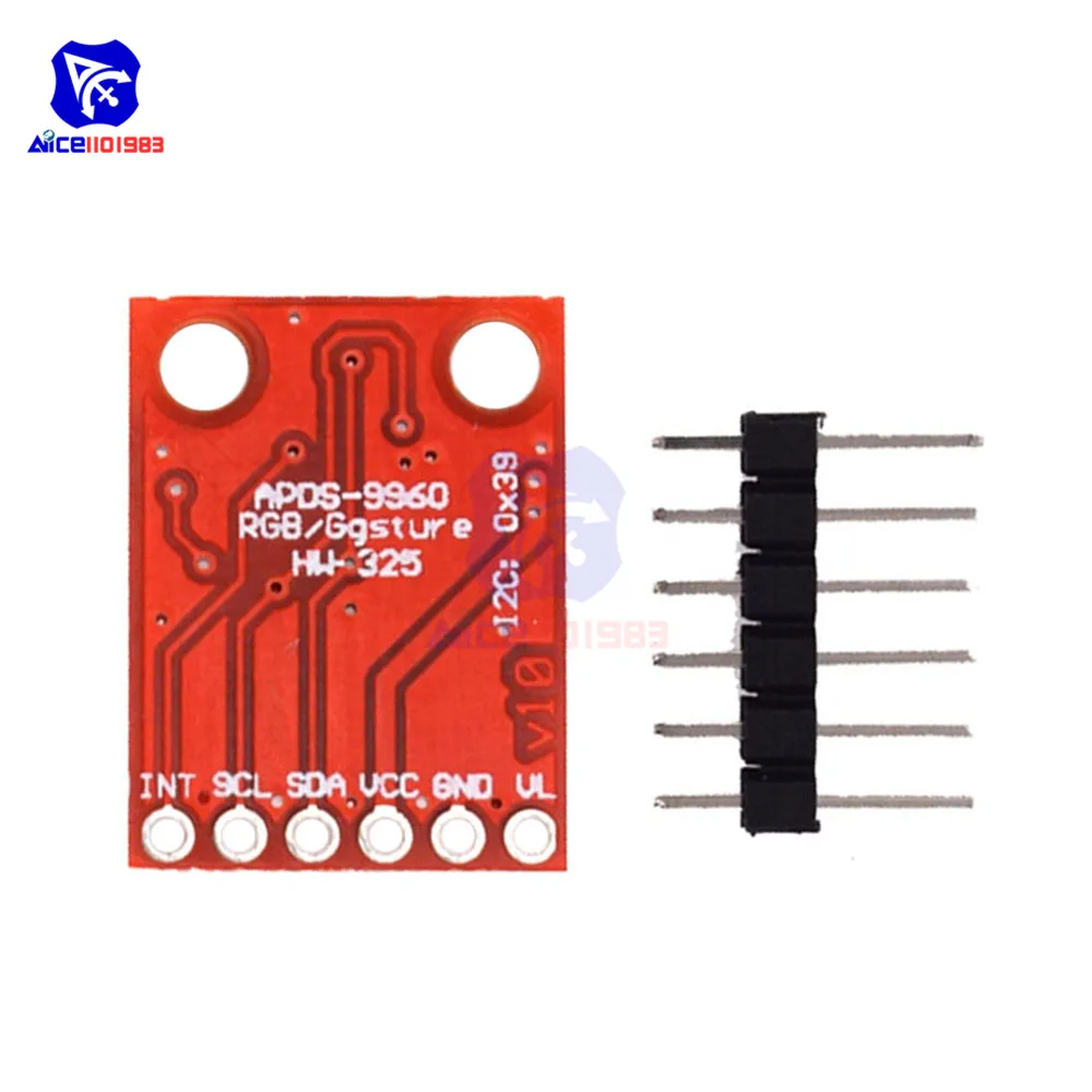 diymore GY-9960-LLC APDS-9960 Non-Contact Proximity RGB Gesture Detection Sensor Module for Arduino