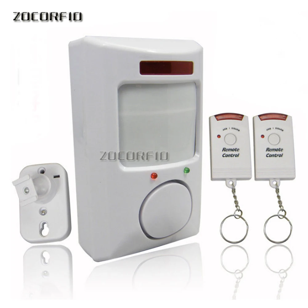 Wireless Motion Sensor Alarm Security Detector Indoor Outdoor Alert System with Remote Control for Home Garage