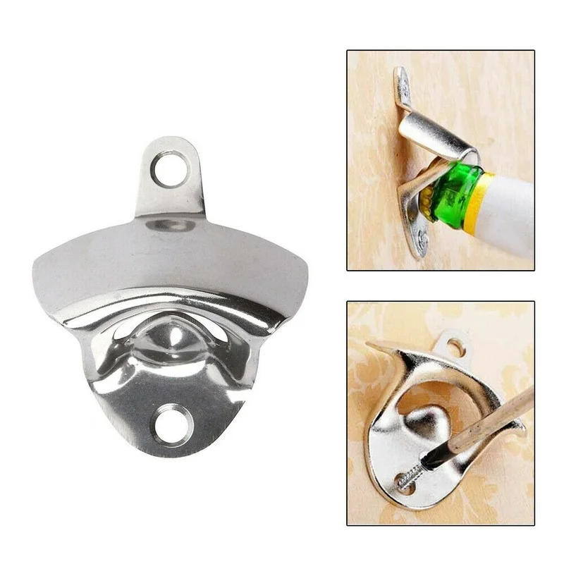 

Wall Mounted Opener Nice-looking Unique Wine Beer Soda Glass Bottle Opener Durable Home Kitchen Accessories Supplies Bar Gift