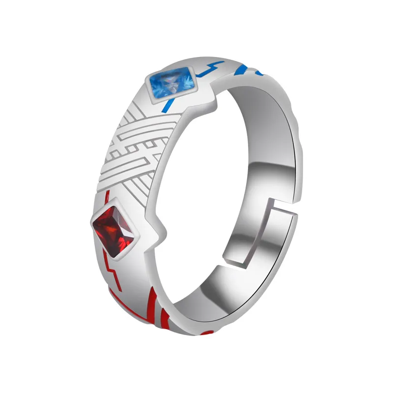 Darling in the Franxx 02 Ring Silver Open Ring Halloween Cosplay Jewelry Anime Fandom Gift