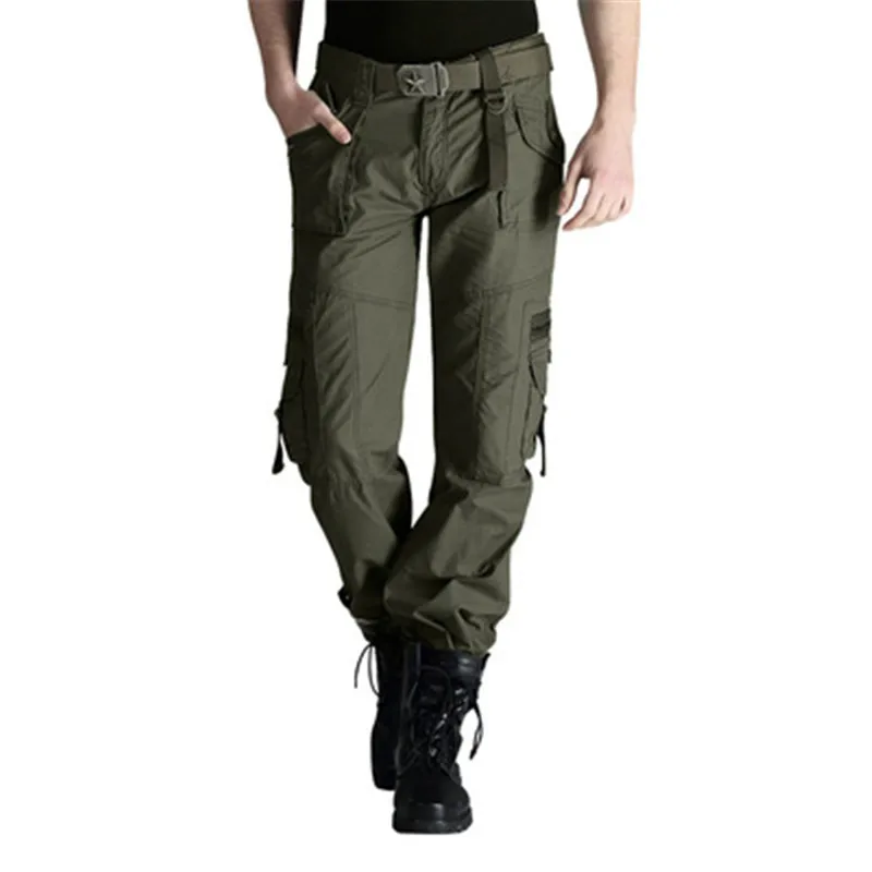 

2021 Cargo Pants Men Outwear Multi Pocket Tactical Military Army Straight Slacks Pants Trousers Overalls Zipper Pocket Pants Men