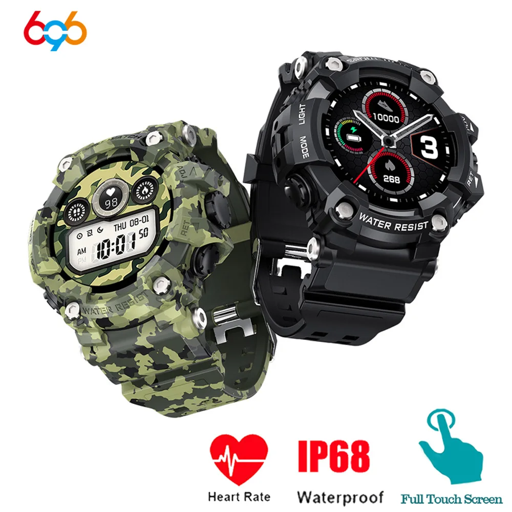 

696 TRDT6 Smart Watch,Waterproof IP67 Long Standby, T6 Smart Wristwatch, Heart Rate Blood Pressure Outdoor Men Sports,Smartwatch