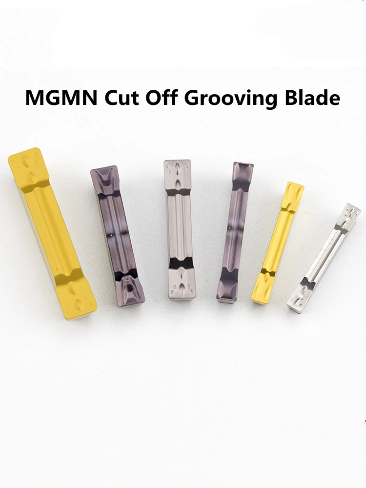 

10PCS CNC Cutting Blade Lathe Cutting Knife Knife Grain Grooving Knife MGMN Suitable for Steel Parts Below 40 Degrees