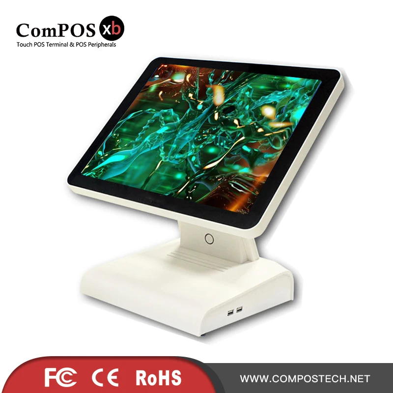 Good looking look POS system 15 inch POS terminal capacitive touch screen POS all in one