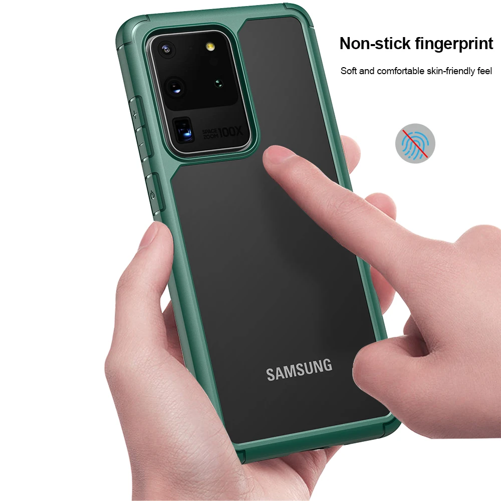 KEYSION Fashion Shockproof Case for Samsung Galaxy S24 S23 Plus S22 Ultra Transparent Silicone Phone Back Cover for Samsung S24+