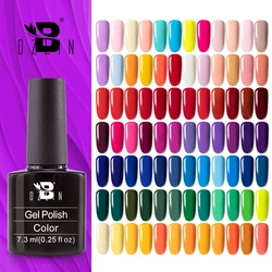 BOZLIN 7.3ML Color Gel Nail Polish Soak Off UV Gel 134 Colors Gel Polish Semi Permanent Varnishes Nails Art Tools Base Top Coat