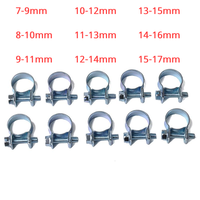 10PCS/Set Car Fuel Hose Clips Hoses Clamps Set Mini Carbon Steel Air Hose Clamp Diesel Petrol Pipe Clips
