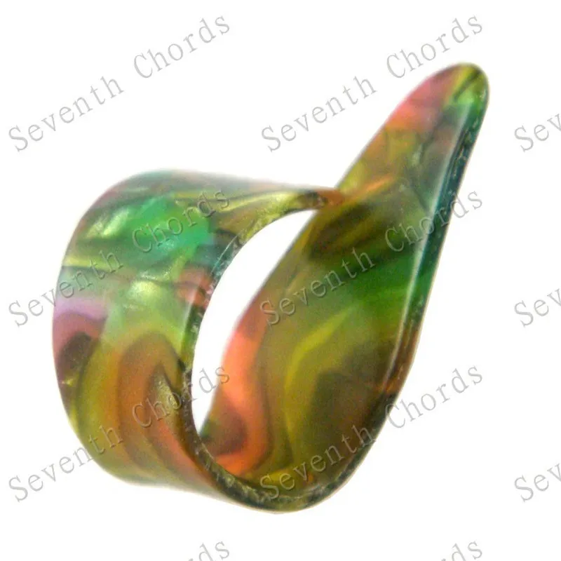 Zelluloid-3-Finger-Picks, 1 Daumen-Pick als Set, Gitarren-Picks, Plektren, Gitarren-Zubehör, Teile – Detail 6