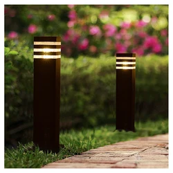 60CM Outdoor LED Lawn Lamp Modern Garden Courtyard Villa Park Landscape Light Waterproof Lawn Bollards Lighting Fixtures