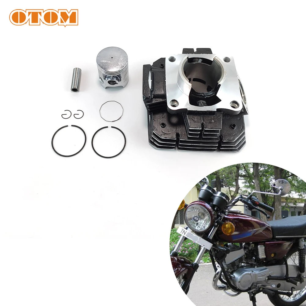 

OTOM Motorbike STD Bore Size 58mm Pin 16mm Motorcycle Engine Part Cylinder Block Piston Ring Gasket Assy For YAMAHA RX135 RXK135