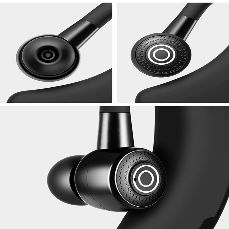 VAORLO V9 Earphone Bluetooth Driver Olahraga Headphone Nirkabel Mobil dengan Mikrofon HD Panggilan Bebas Genggam Stereo Muic Headset Bisnis V8