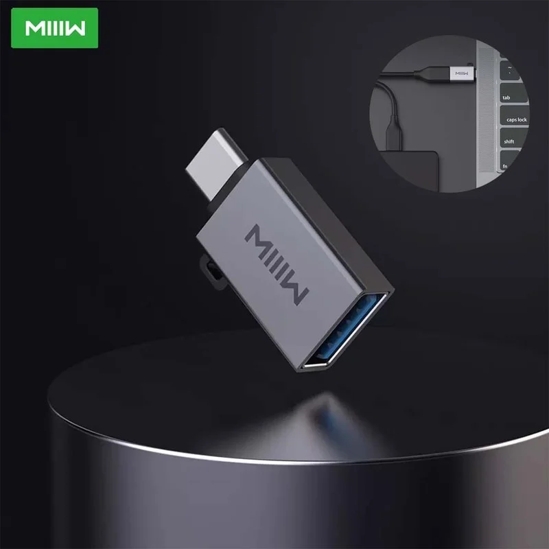 Youpin miiiw tipo-c para usb adaptador usb 3.0 interface de transmissão de energia otg conector para xiaomi huawei samsung