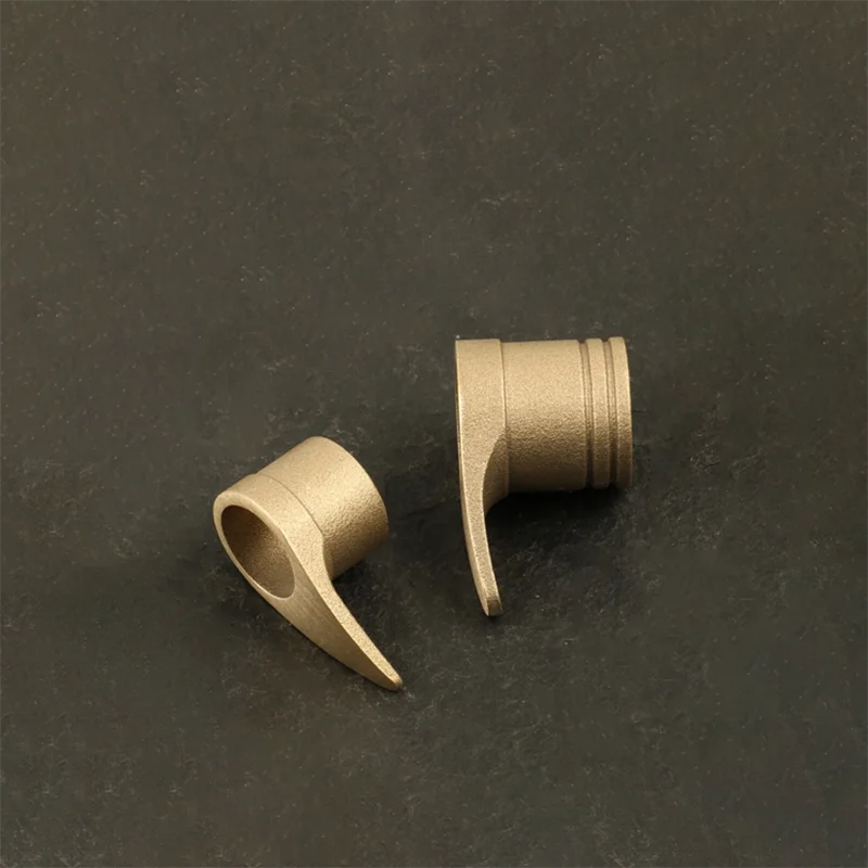 Peça de Bronze Cnc Feito sob Encomenda Faca Lidar com Guarda Mão Proteger Facas Faça Você Mesmo Fazendo Acessórios Dedo Reforçar Peças Fundição Embrião 1