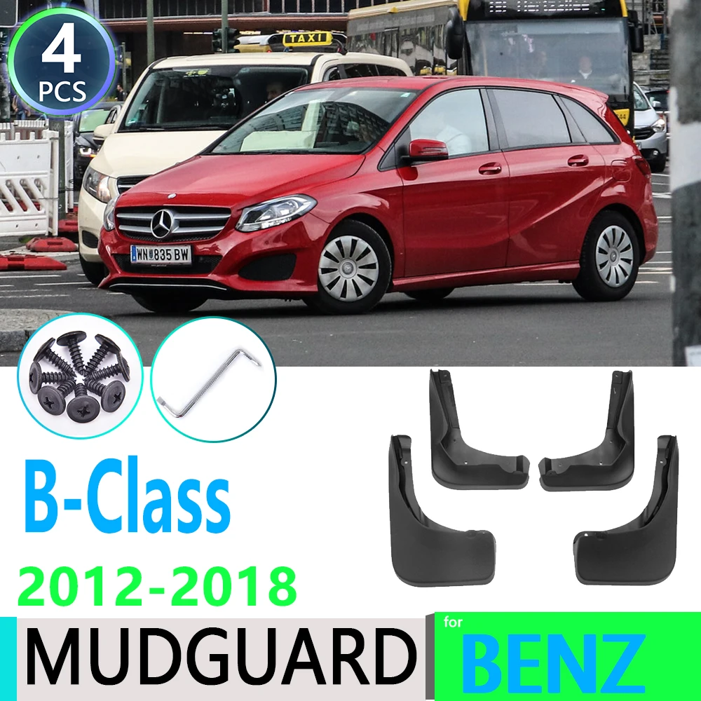 

Брызговики для Mercedes Benz B-Class W246, 2012 ~ 2018, 2013, 2014, 2015