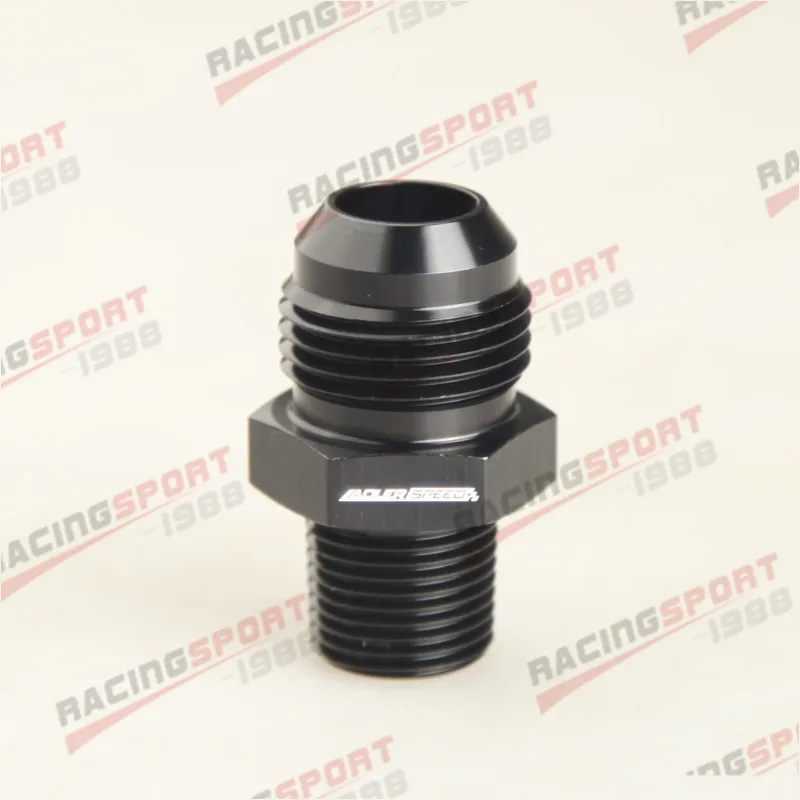 

Straight AN10 -10AN To 1/2" Inch NPT Adapter Fuel Oil Fitting Aluminum Black