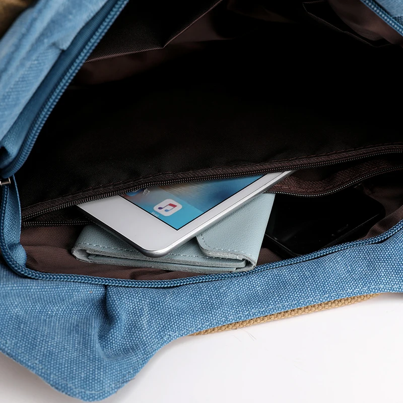Leinwand Hobos Tasche Frauen Handtaschen weibliche Designer große Kapazität Freizeit Umhängetaschen für Reise wochen ende Outdoor Bolasas Farben – Detail 14