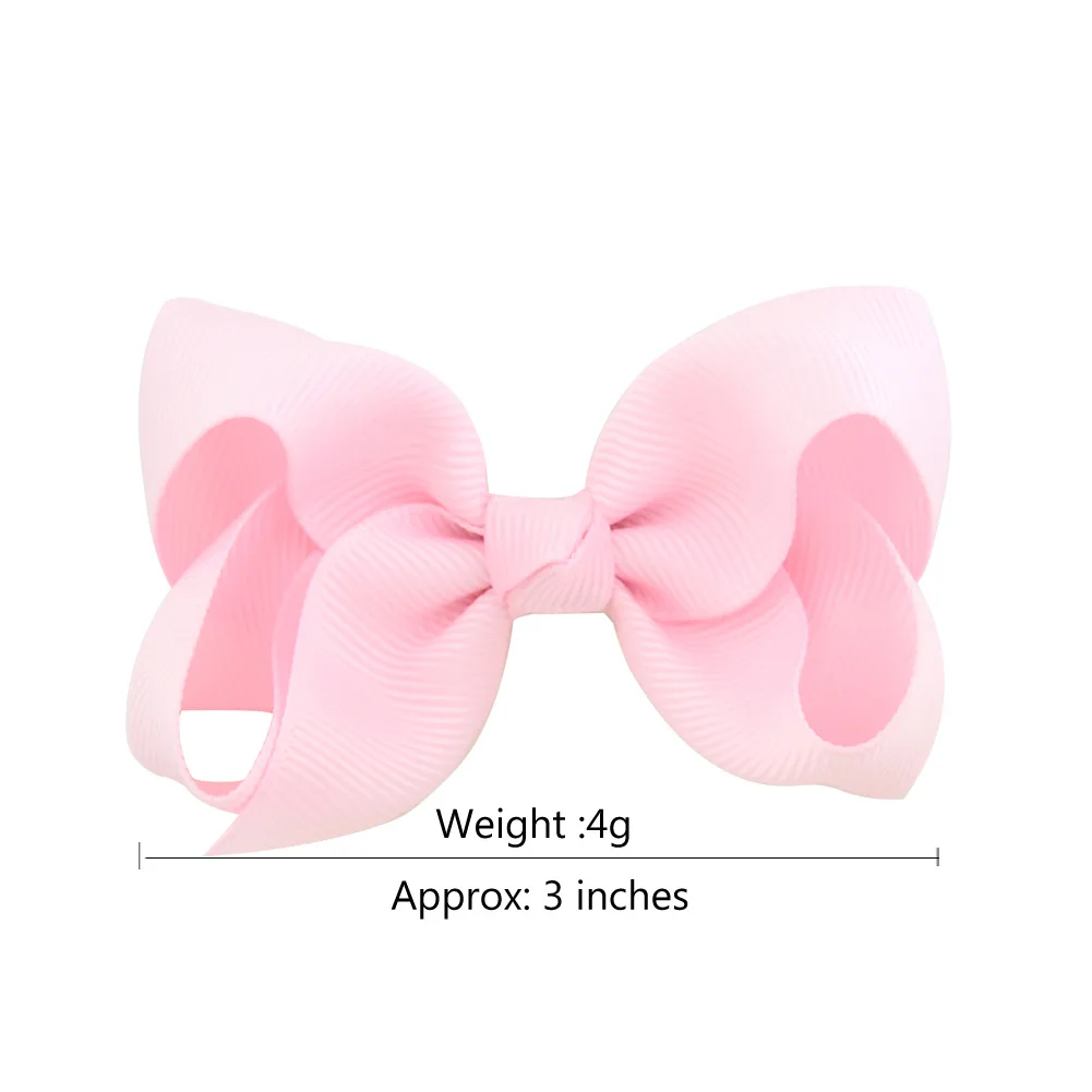 20PCS Baby Hair Clips 3 Inch Grosgrain Ribbon Hair Bow Alligator Hair Clips Hair Accessories for Infants Support Wholesale