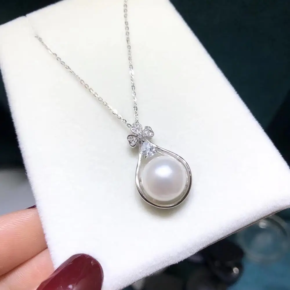 

NEW Flower 925 Sterling Silver Pendant Mountings Base Findings Jewelry Parts Fittings Accessories for Pearls Stones Coral Agate