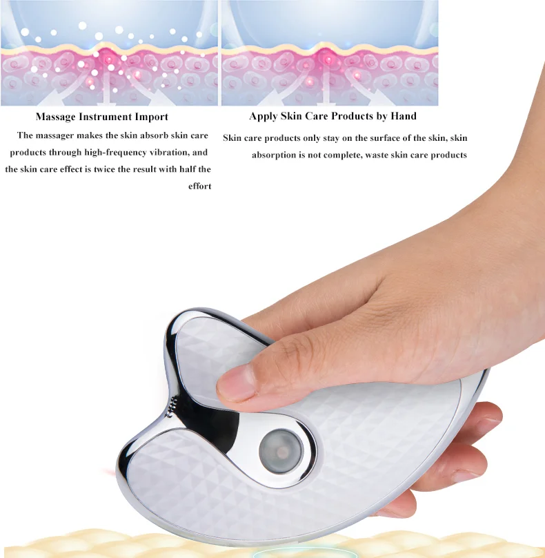 Hot Female Shaving Electric Little Dolphin Micro-current Induction Heating Massage Facial Lifting and Firming Beauty Device