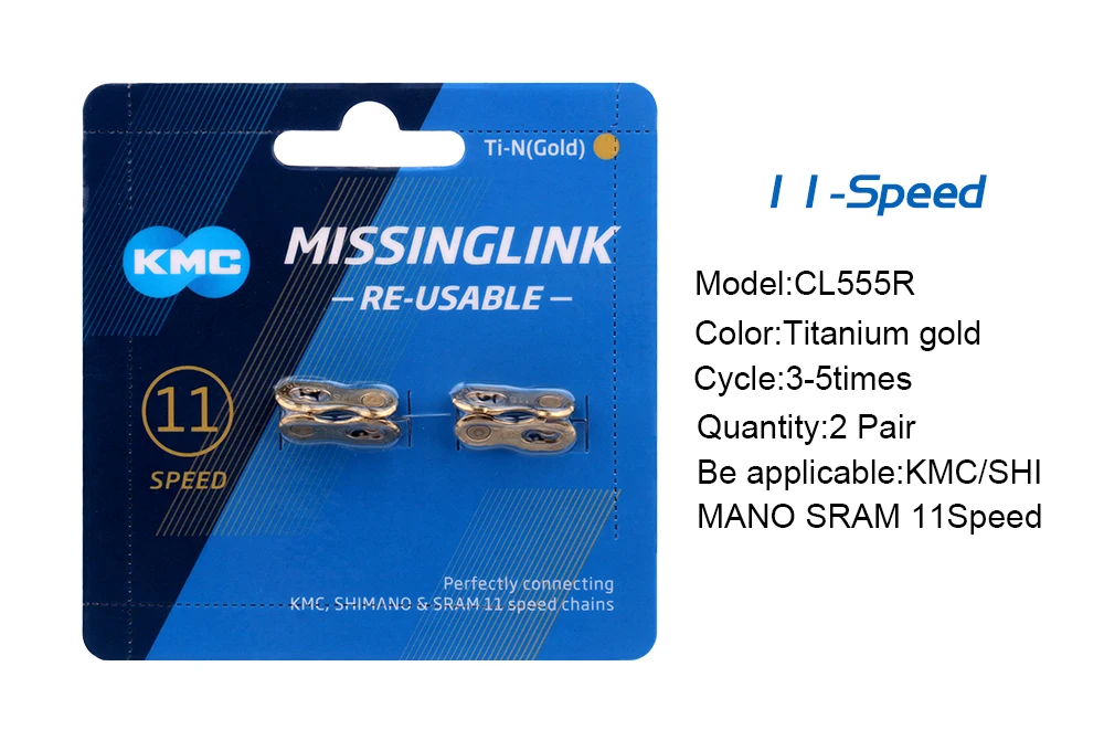 KMC Chain Quick Link 7 8 9 10 11 12 Geschwindigkeit MTB Strom fehlende Glieder 2 Paar Fahrradkette Power Link Fahrradkettenspanner – Detail 7