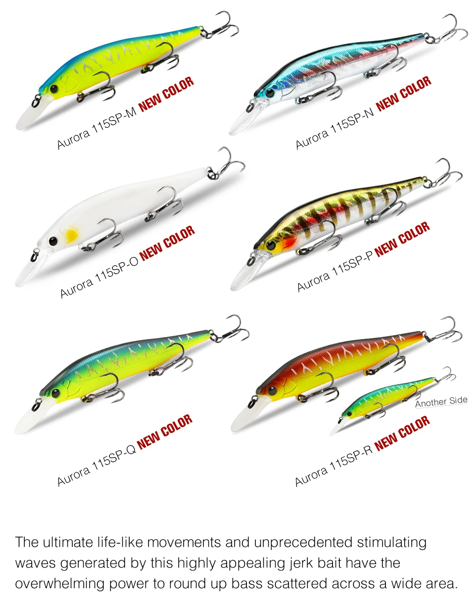 Tsurinoya aurora 115sp suspendierende Elritze Jerkbait Angel köder 115mm 17,2g lange Casting Plug Hecht Bass Spiel Kunststoffe harte Köder – Detail 8