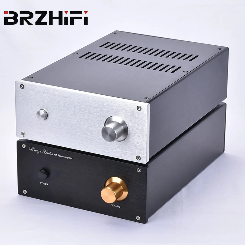 BRZHIFI JC229-3 Aluminum Case Power Amplifier Chassis DIY Customized Machine Shell 220*311*90 mm