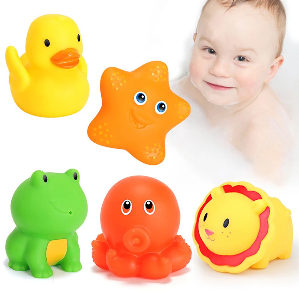 Baby Bad Spielzeug Deer Fischernetz Wasser Spiel Spielzeug Set Bad Spielzeug für Kinder Wasser Spray Tier PVC Weichem kunststoff vinyl Spielzeug