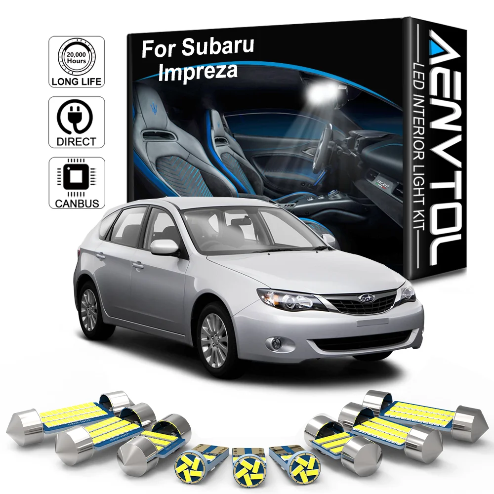 AENVTOL Canbus For Subaru Impreza 1993 1994 1995 1996 1997 1998 1999 2002 2003 2004 2007 2008 2020+ Vehicle LED Interior Light