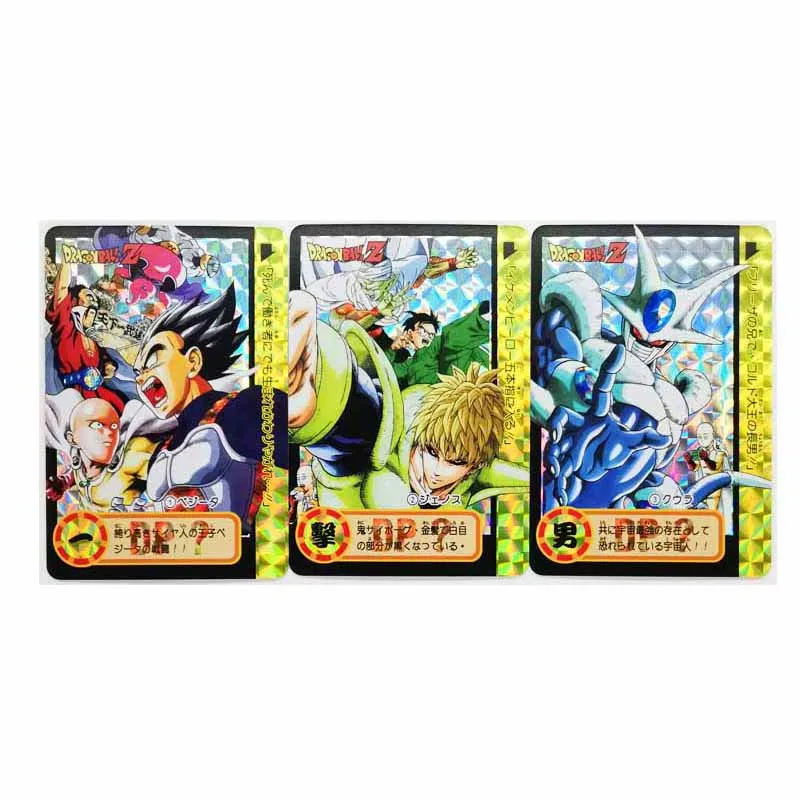 3pcs/set Dragon Ball Z GT ONE PUNCH MAN Toys Hobbies Hobby Collectibles Game Collection Anime Cards