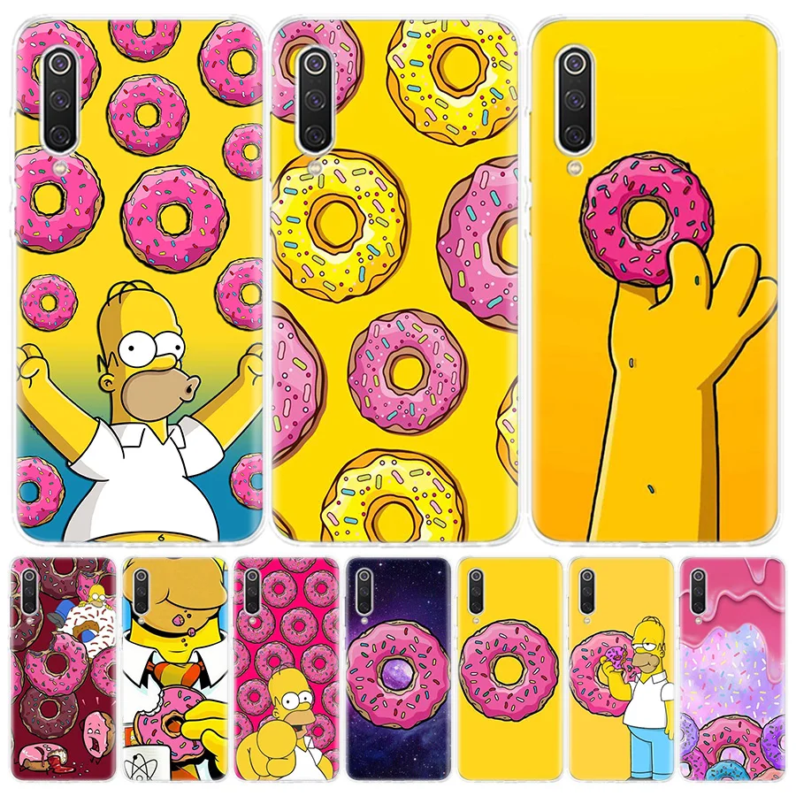 Doughnut Pink Yellow Silicon Call Phone Case For Xiaomi Redmi Note 13 12 12S 11 11S 10 10S 11T 11E Pro Plus 9 9S 9T 8 8T 7 Cover