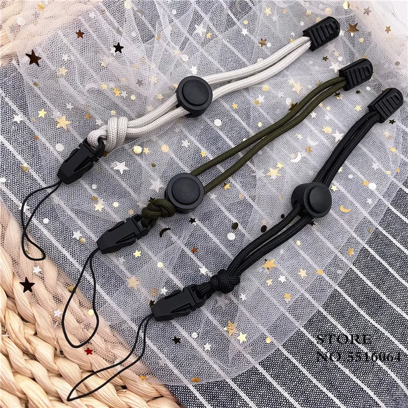 

1 шт. уличный шнурок для камеры, шнурок для рюкзака, пряжка, ручной шнурок для запястья, шнур со свистками