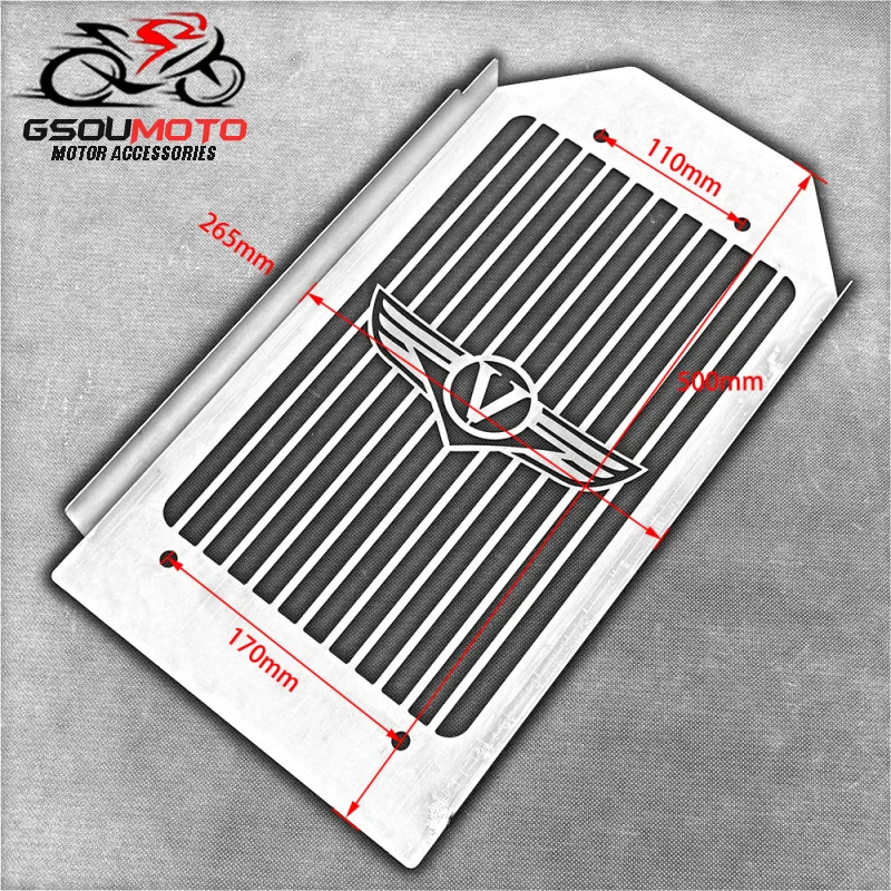 Motorcycle Stainless Steel Skull Radiator Grill Cover Guard Protector For Kawasaki Vulcan VN2000 VN 2000 2004-2010 2009 08 07 06