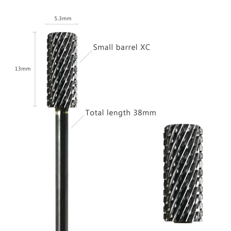 HYTOOS Barrel Nagel Bohrer Bits 3/32 "Hartmetall Nagel Bit Rotary Maniküre Schneider Nägel Zubehör Gel Entfernung Fräser werkzeug