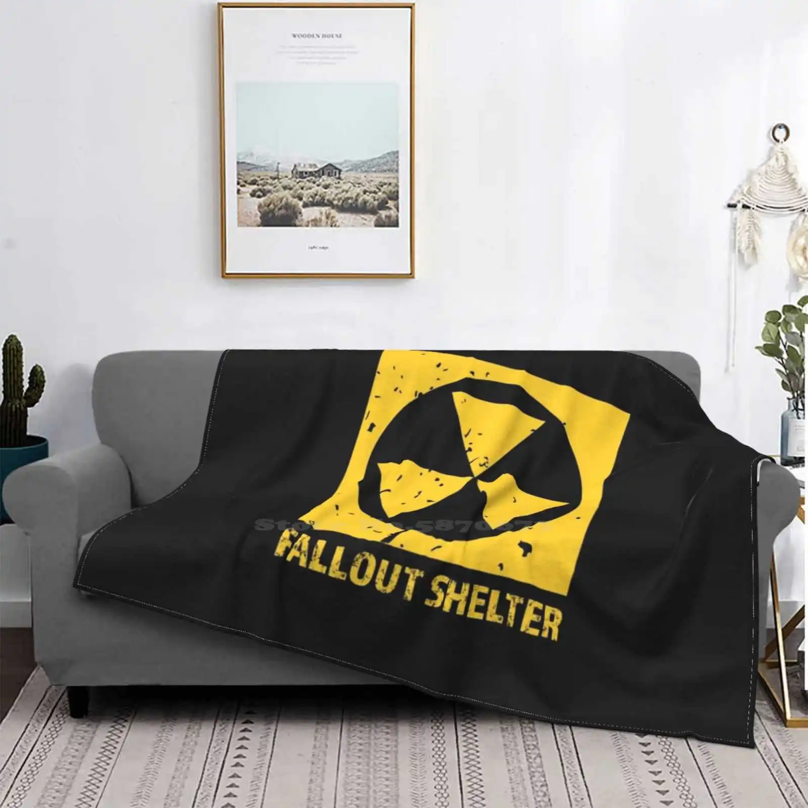 Vintage Shelter Air Conditioning Blanket Soft Warm Light Thin Blanket Shelter Shelter Bethesda 4 3 Nuclear Radiation