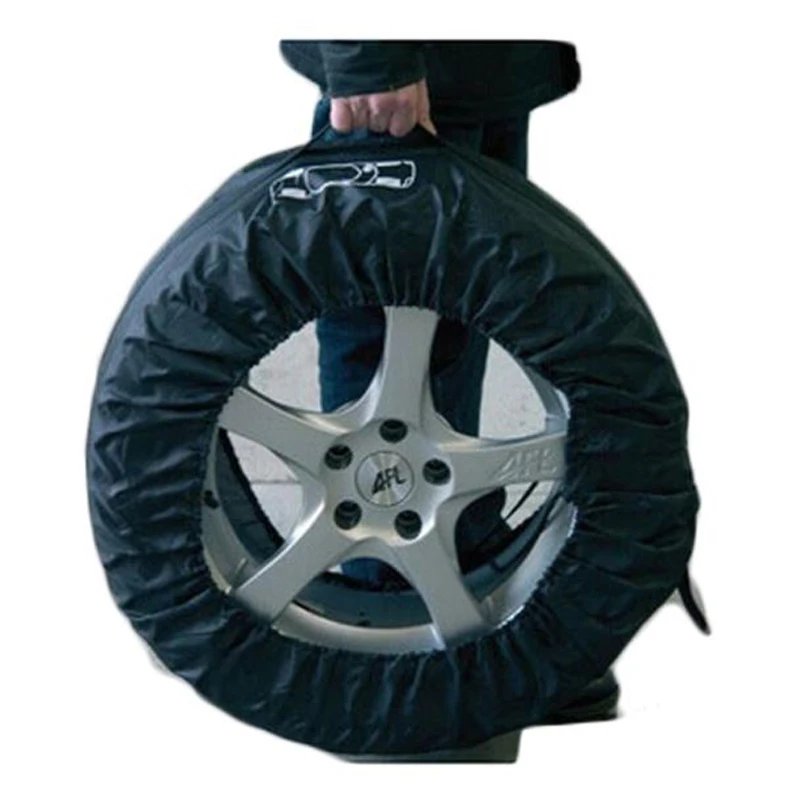 CHIZIYO 1pc Universal Black Spare Tyre Cover Garage Tire Case Vehicle Tire Accessories Summer Winter Protector Tire Storage Bag