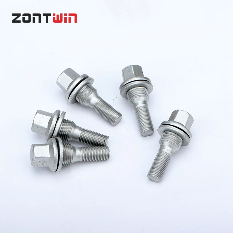 16/20Pieces Car Alloy Wheel Nuts Bolts Screw For Peugeot-206/208/301/307/308/407/408 Citroen Thread length 28/40/45mm M12x1.25