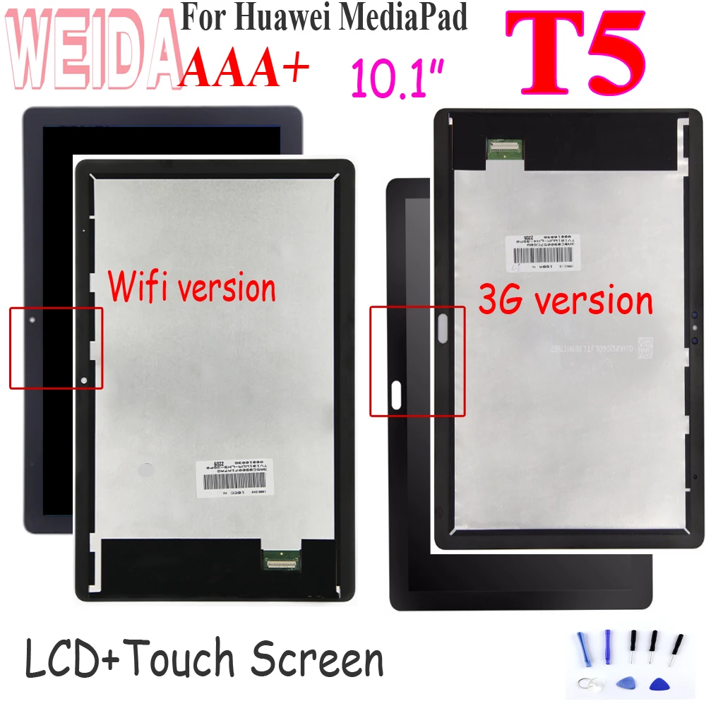 

10.1" For Huawei MediaPad T5 3G LCD AGS2-W09HN T5 WIFI LCD Display + Touch Screen Assembly L09 AGS2-W09 AGS2-L03 AGS2-W19 Screen