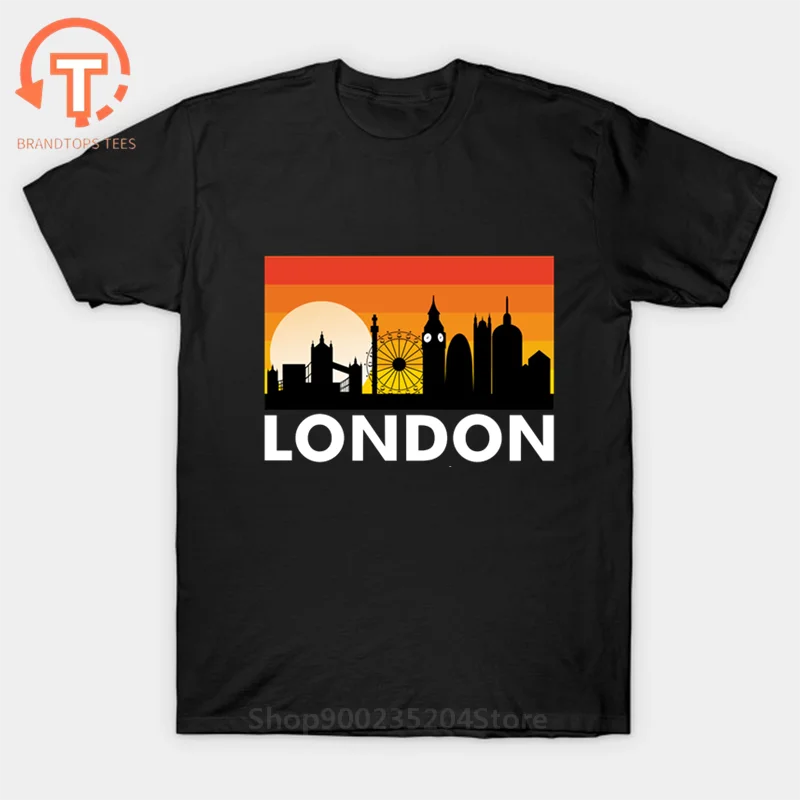 I Love London T shirt Funny Eiffel Tower Romantic Design Fashion Bow bells Tshirt Homme Cotton Soft Hipster Camiseta Big Ben