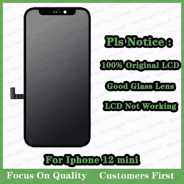 For Iphone Xs 11 12 13 Pro Max Mini Original LCD Screen Touch Digitizer Assembly Not Working Display With Good Glasses