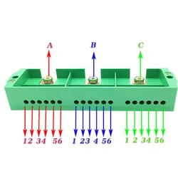 3 In 18 Out Cable Terminal Board Distribution Junction Box Three-Phase Retardant Metering Cabinet Terminal Block