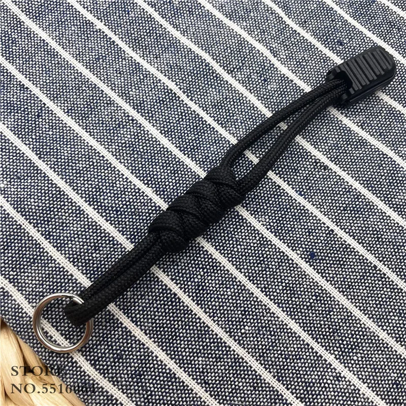 Handmade 7-core Umbrella Rope Weaving Keychain Lanyard Rope Pull Tab For Flashlight Knife Anti-lost Ring Buckle Car Keyring